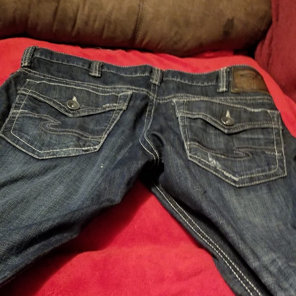 Brand new silver jeans